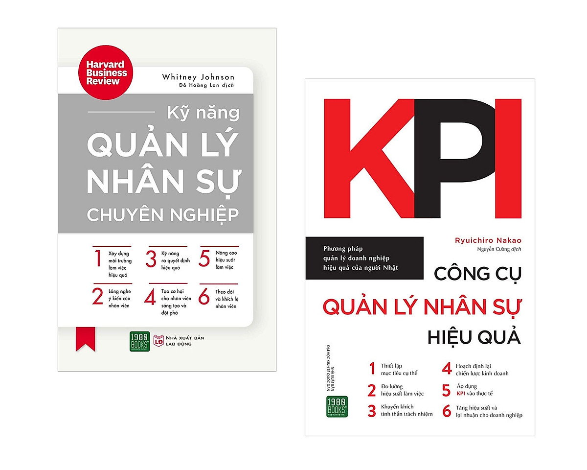 Combo kĩ năng quản trị nhân lưc thông minh: Kỹ năng quản lý nhân sự chuyên nghiệp + KPI Công cụ quản lý nhân sự hiệu quả