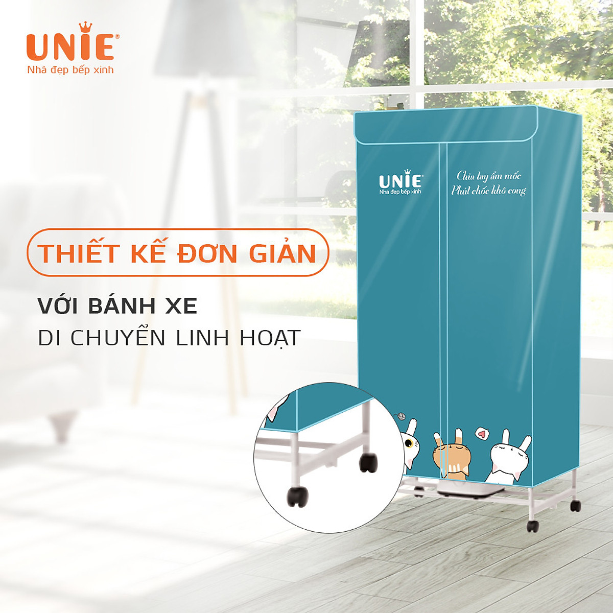 Mua Máy Sấy, Tủ Sấy Quần Áo UNIE UE-688 Tiêu Chuẩn Đức Công Suất 900W -  Hàng Chính Hãng tại Gia Dụng Vũ Gia