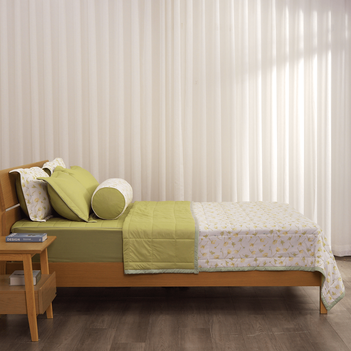 Ga chần bông K-Bedding by Everon chất vải Cool Flex (thun lạnh) mềm mát bộ 4 món, không bao gồm chăn KCSP (401&402)