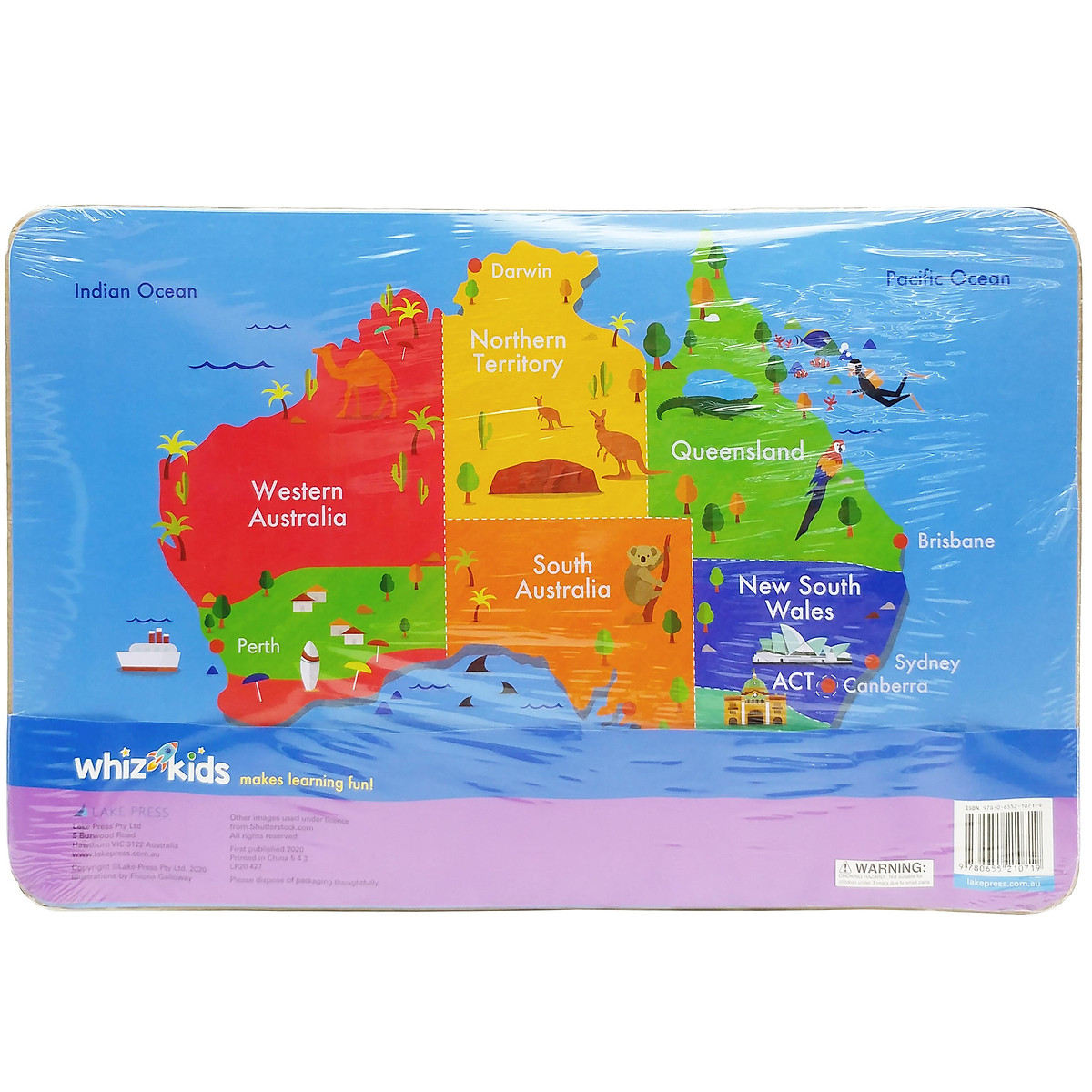 Whiz Kids Placemat Pack: Times Table & Australia Map