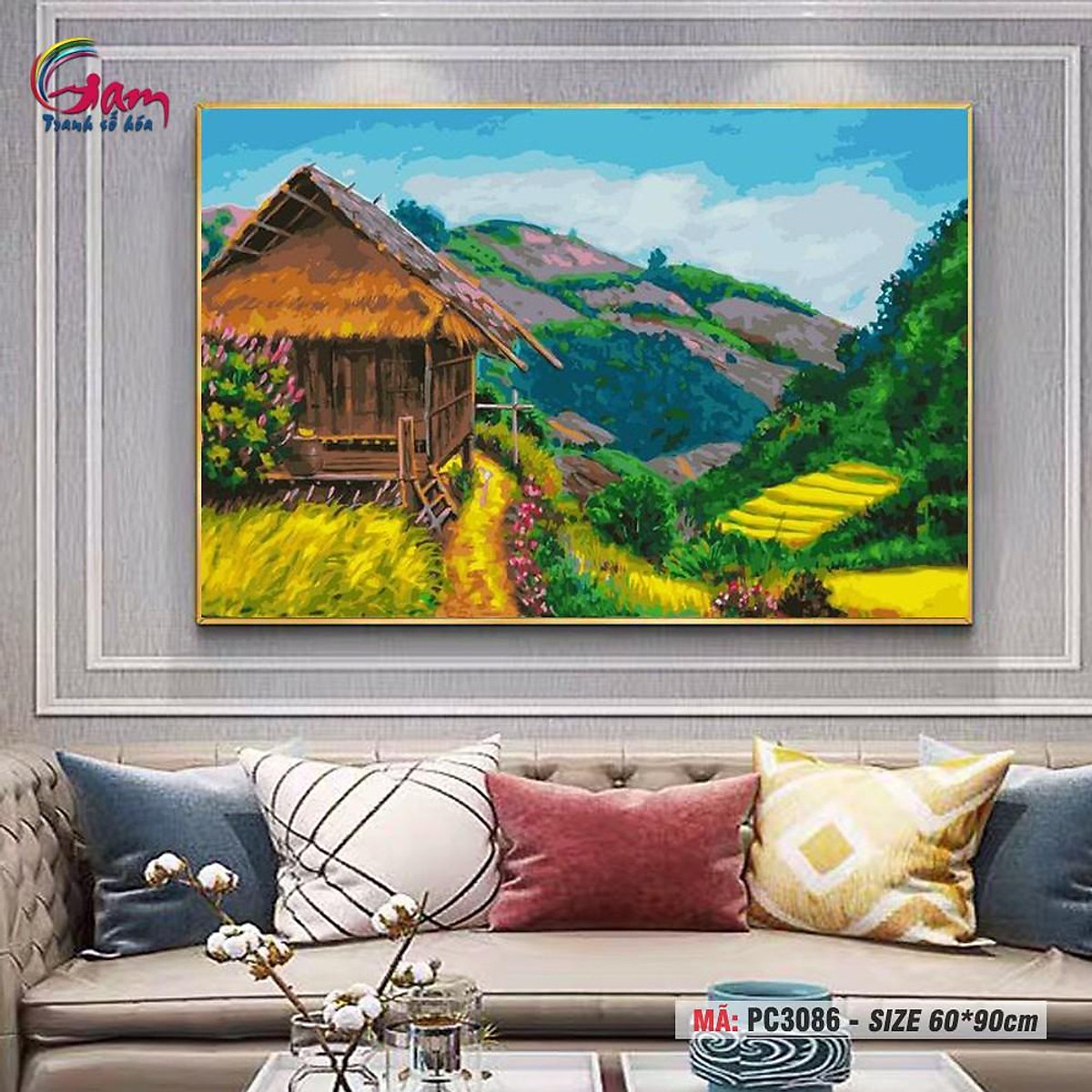 Tranh tô màu phong cảnh miền núi #43 Tranh tô màu phong cảnh miền núi