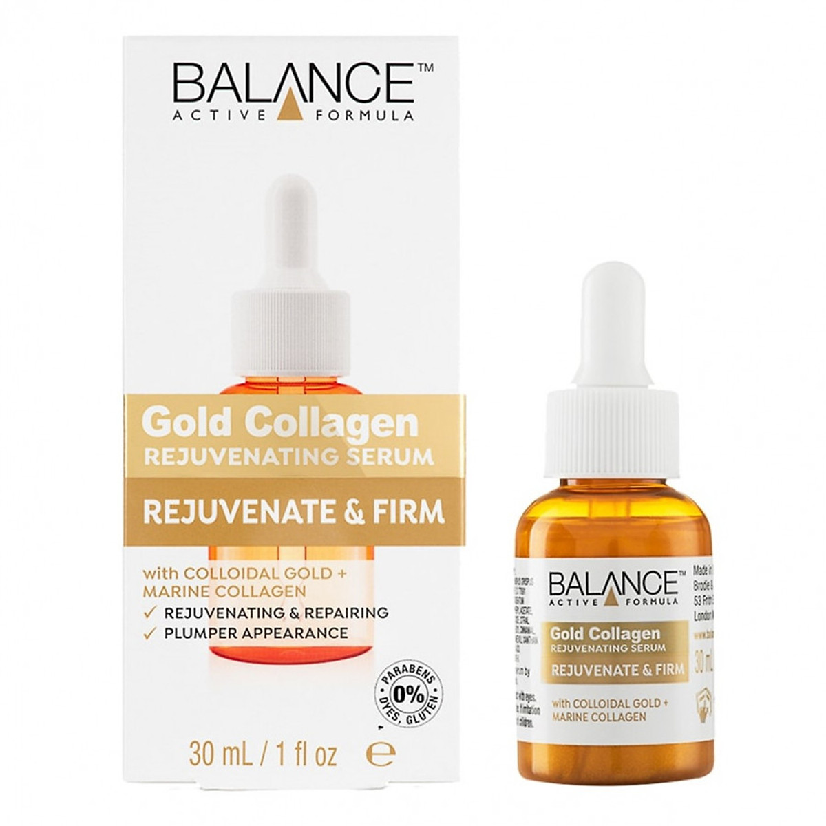 Tinh Chất Tái Tạo Da, Chống Lão Hóa Balance Gold Collagen Serum 30ml