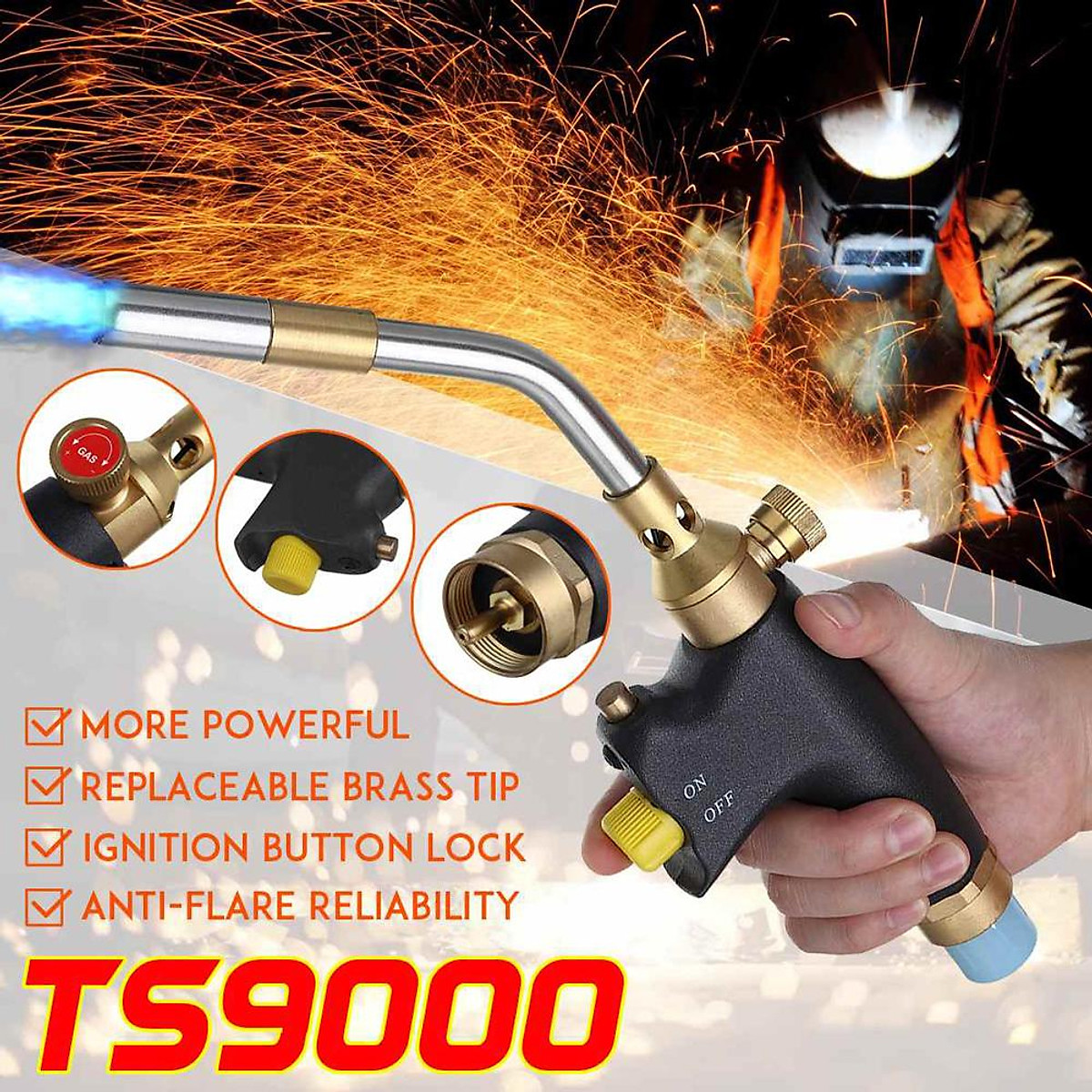 Portable High Heat Welding Plumbing Torches Gas Soldering Plumbing Blow