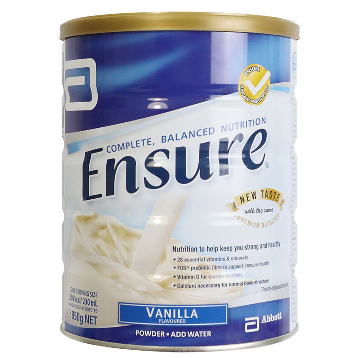 Sữa Ensure Úc cho người già, người gầy yếu suy dinh dưỡng, người sau phẫu thuật, cung cấp dinh dưỡng giúp hồi phục sức khỏe - OZ Slim Store -850g/lon