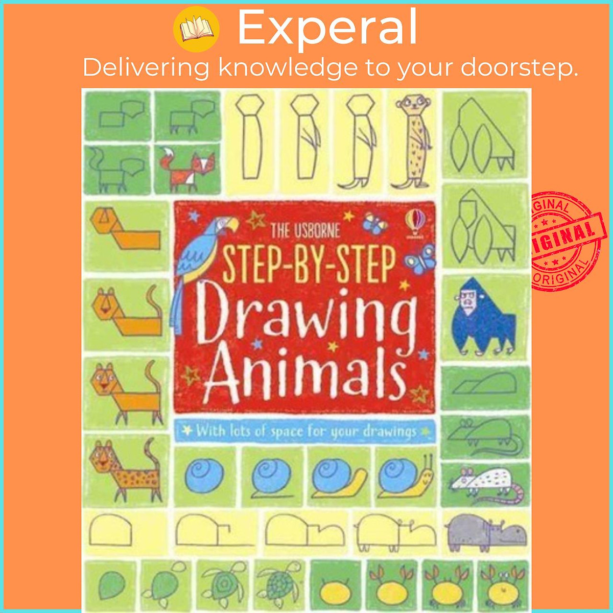 Mua Sách - Step-by-Step Drawing Animals by Fiona Watt (UK edition, paperback) tại Experal Mua Sách - Step-by-Step Drawing Animals by Fiona Watt (UK edition, paperback) tại Experal