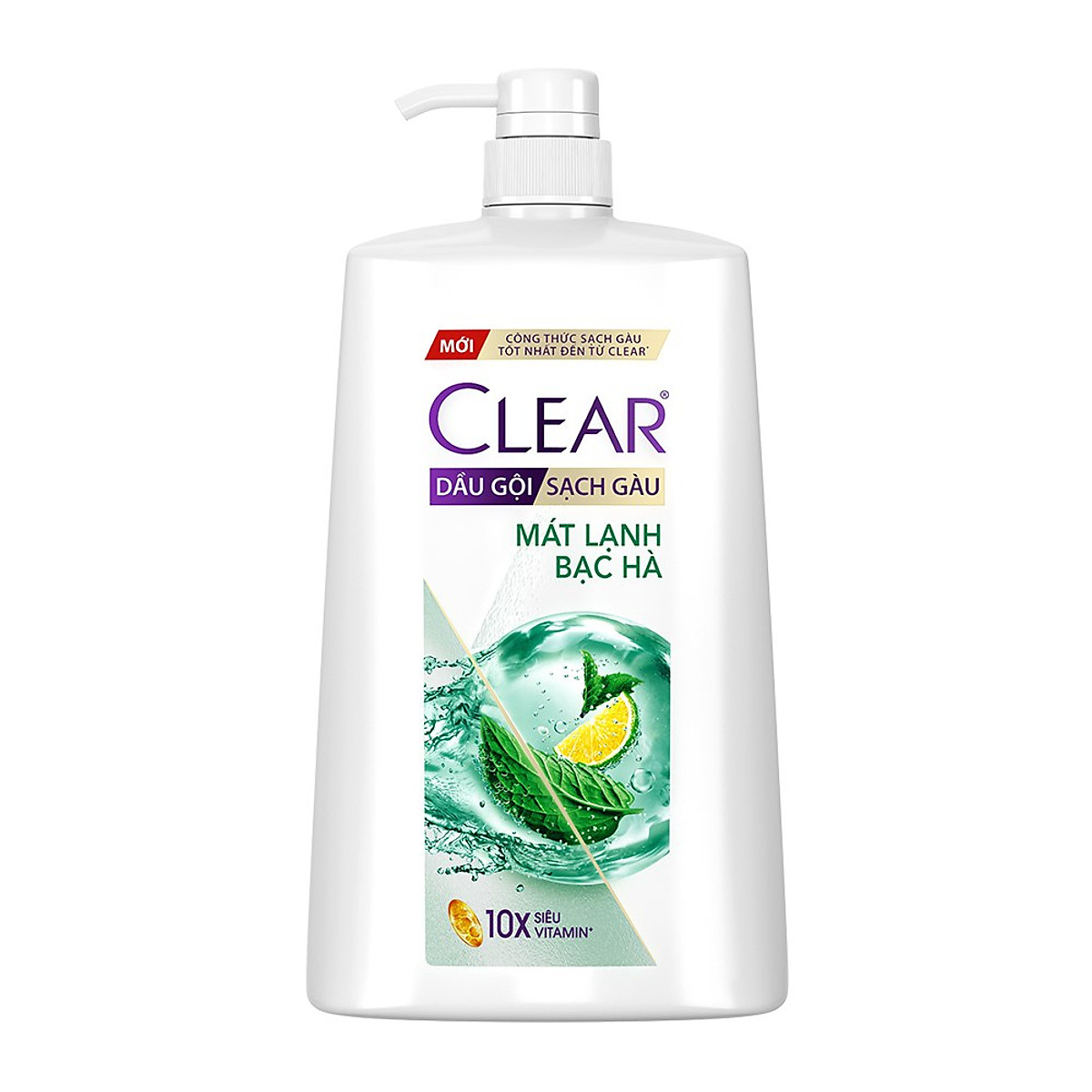 Combo 2 Dầu Gội Clear Sạch Gàu Dầu Gội Sạch Gàu Mát Lạnh Bạc Hà 10X Sức Mạnh Đánh Bay Gàu, Ngứa, Vi Khuẩn 1.4kg