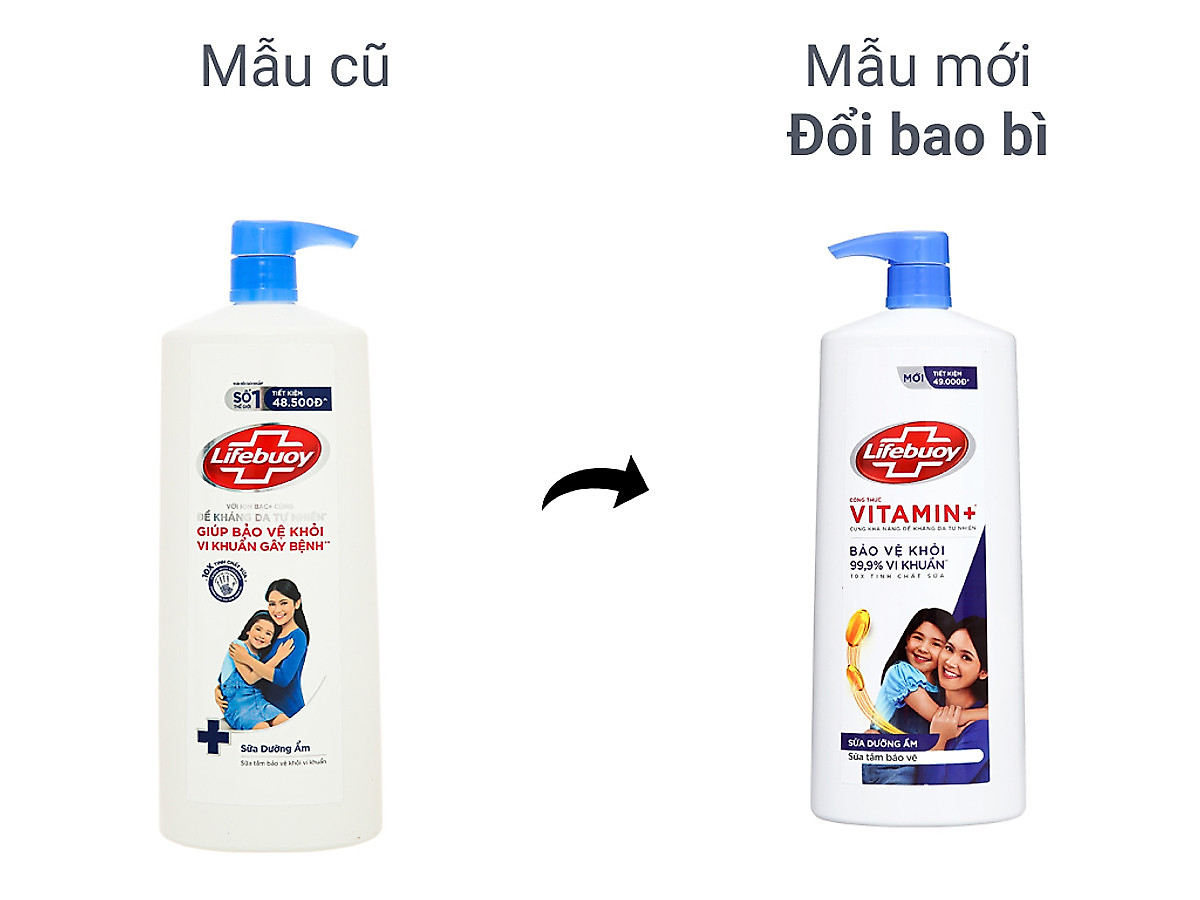 Sữa Tắm Lifebuoy Sạch Khuẩn Khỏi 99.9% Vi Khuẩn Gây Bệnh Chăm Sóc Da Với Ion Bạc+ Hỗ Trợ Đề Kháng Da Tự Nhiên Chai 1kg