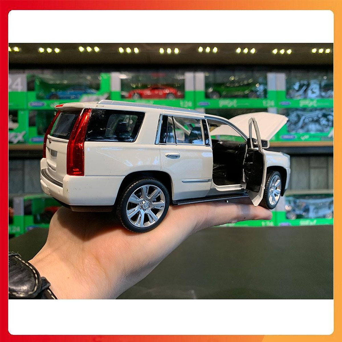 Xe Mô Hình Cadillac Escalade 2002 124 Welly Trắng  Shop Xe Mô Hình Tĩnh