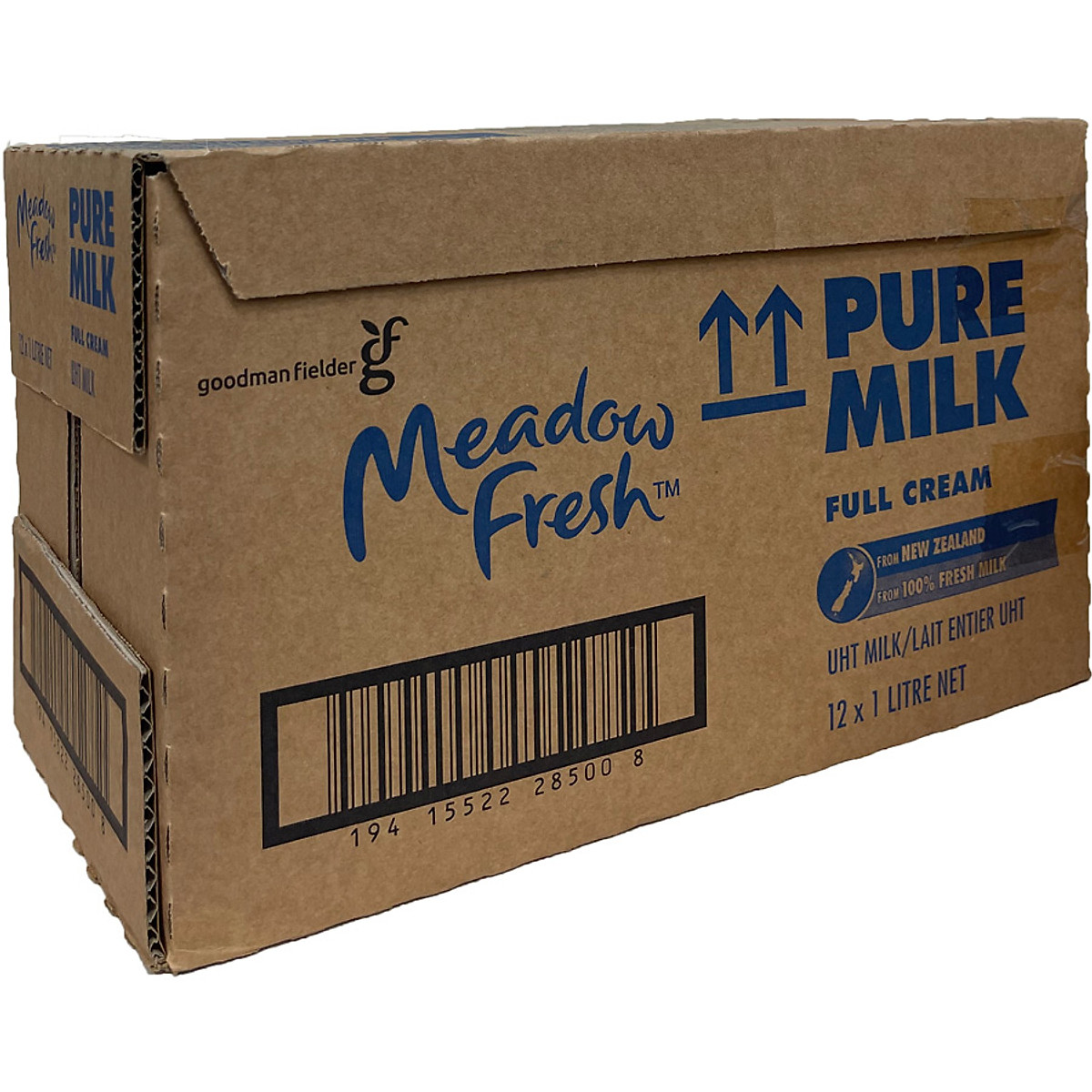 Thùng 12 hộp Sữa tươi tiệt trùng nguyên kem Meadow Fresh 1L hàng New Zealand