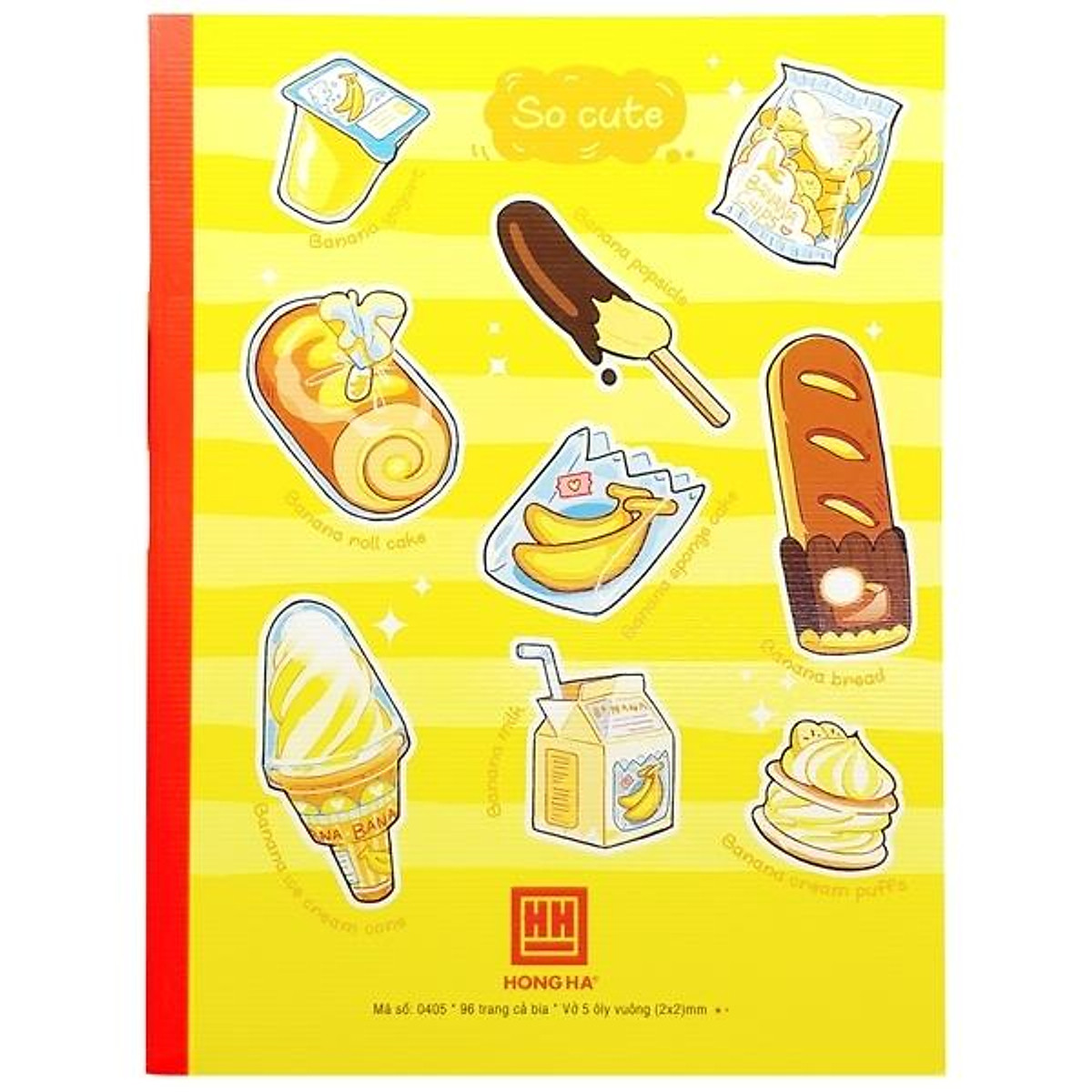Vở Class Bamby - 5 Ô Ly 96 Trang ĐL 58g/m2 - Hồng Hà 0405 (Mẫu Màu Giao Ngẫu Nhiên)