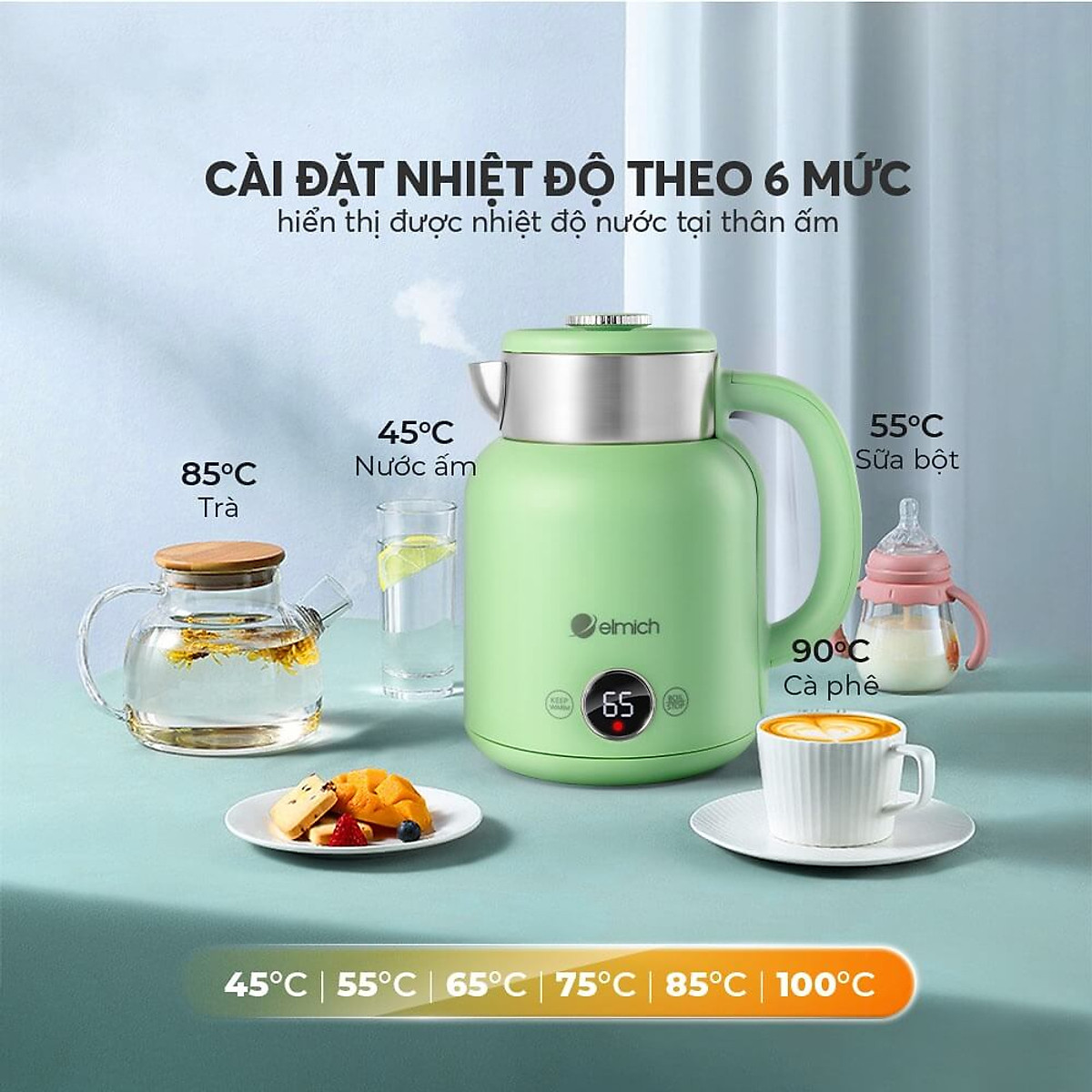Ấm siêu tốc Elmich KEE 8456 - Hàng chính hãng