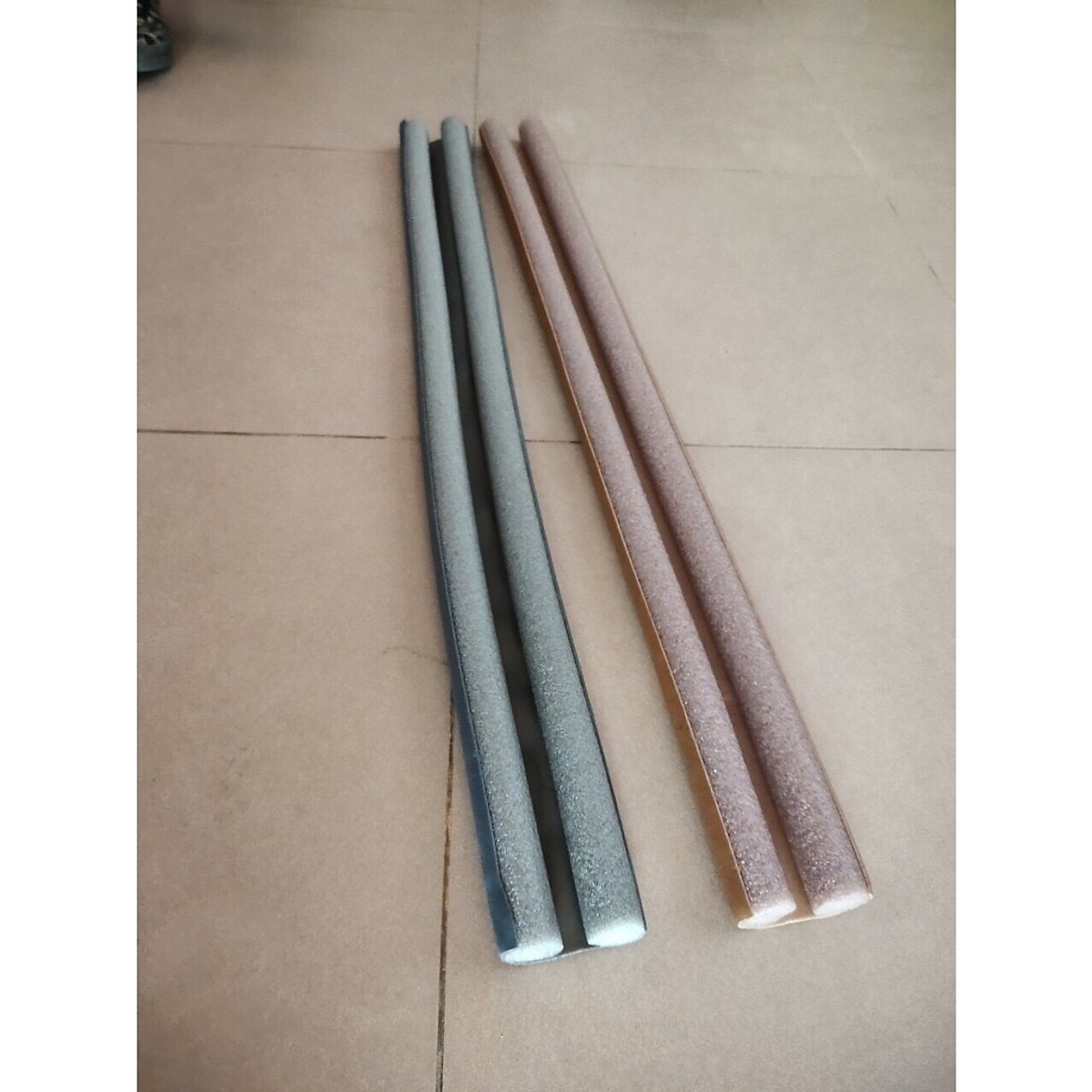 Combo 3 cặp thanh chắn khe cửa (ron chắn khe cửa) chống thoát hơi máy lạnh, máy điều hòa