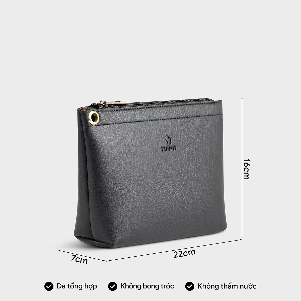 Túi Yuumy ( Thời trang nữ kiểu cầm tay size 22 - Túi da Bergen YN121 )