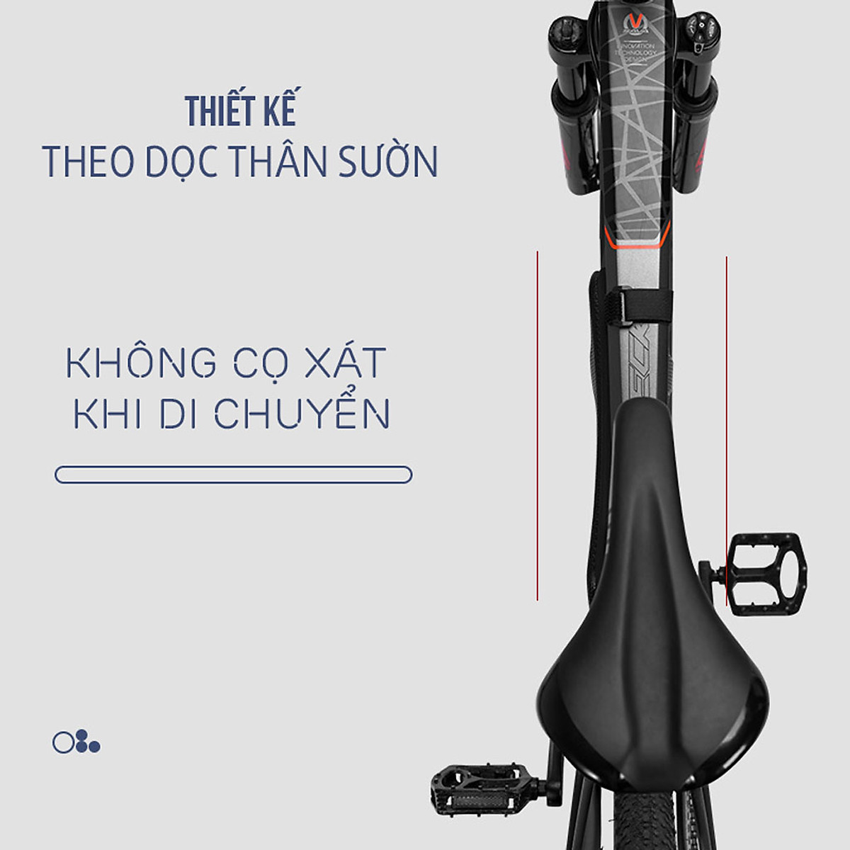 Túi Treo Xe Đạp Form Cứng Dài Chất Liệu EVA 1 Lít Chống Thấm Nước Chứa Vật Dụng Cá Nhân Đạp Xe Cycling MaiLee
