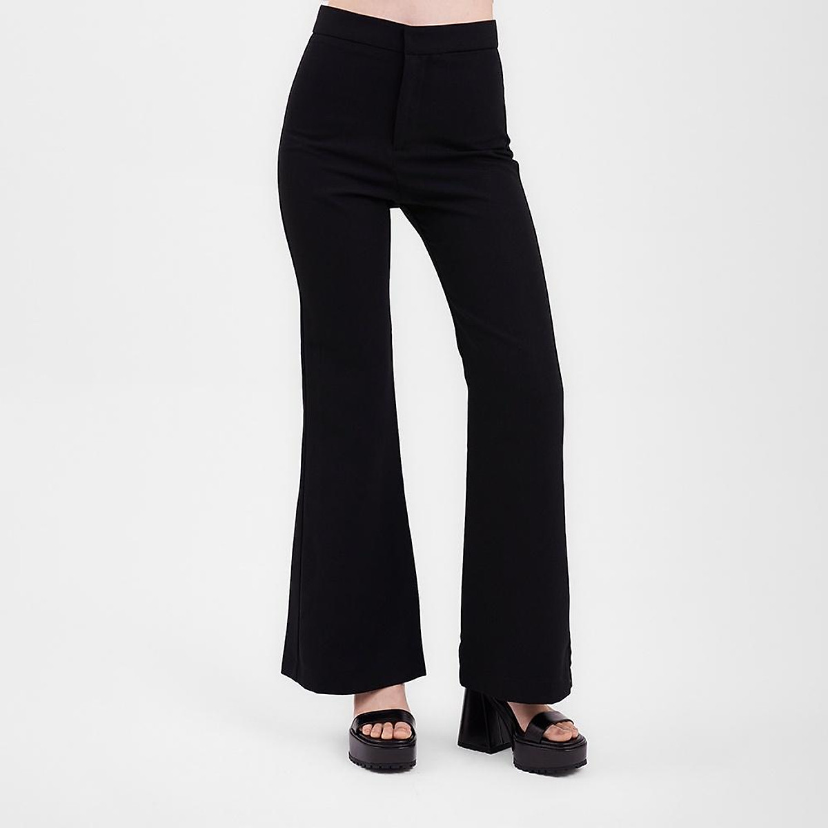 Quần ống loe nữ MARC FASHION lưng cao CBPH0430