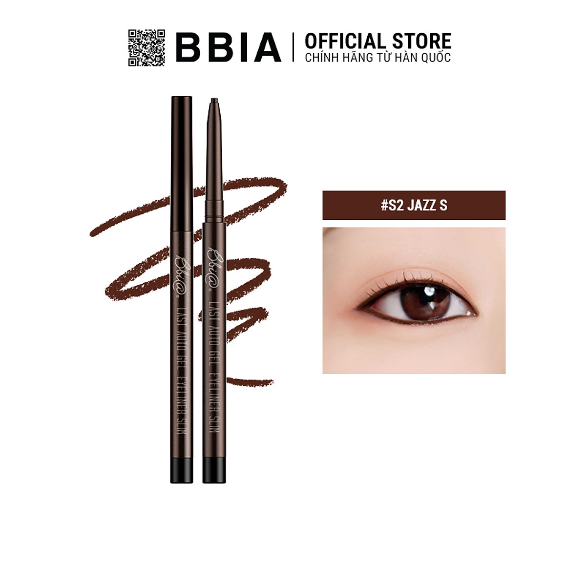 Gel chì kẻ mắt Bbia Last Auto Gel Eyeliner Slim 0.1g (5 màu)