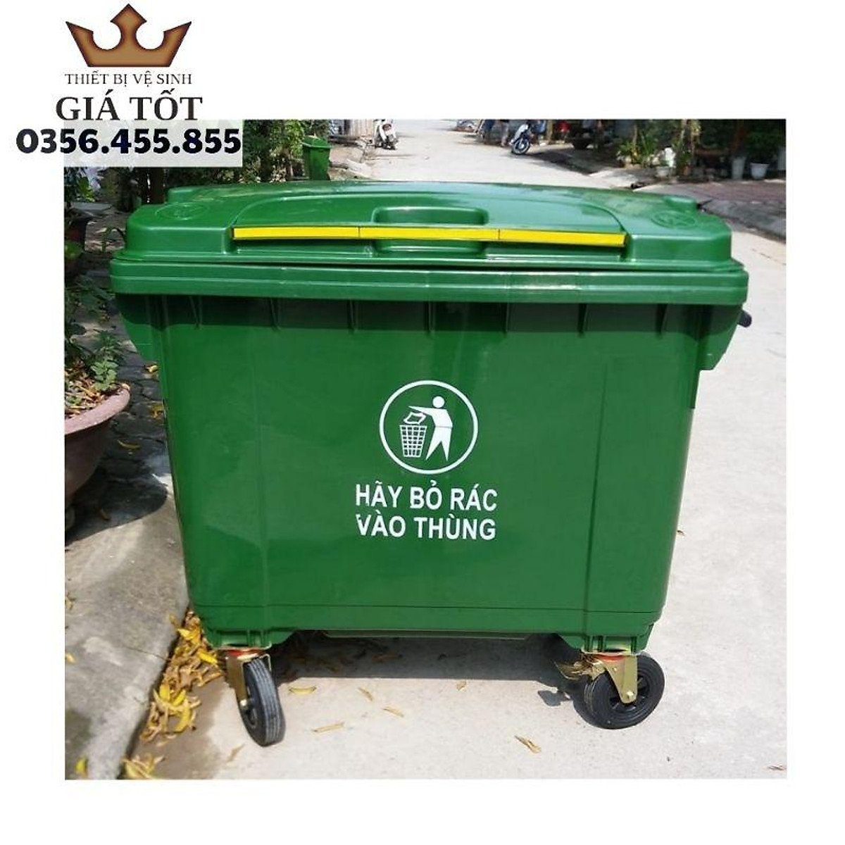 THÙNG RÁC NHỰA CÔNG CỘNG 660L - Thùng rác, đồ hốt rác