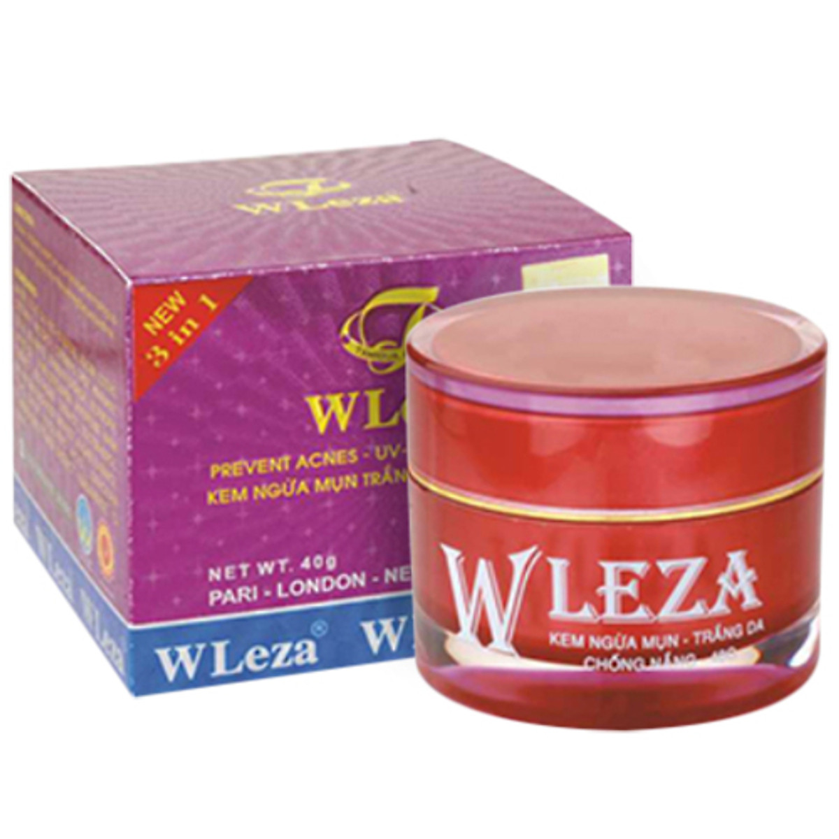Mua Kem Mụn Trắng Da Chống Nắng Wleza 40G | Tiki