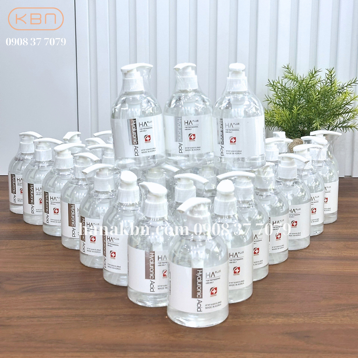 Serum HA Plus Dưỡng Ẩm Căng Bóng Giảm Nếp Nhăn Hyaluronic Acid AWAKETHECELL 300ml