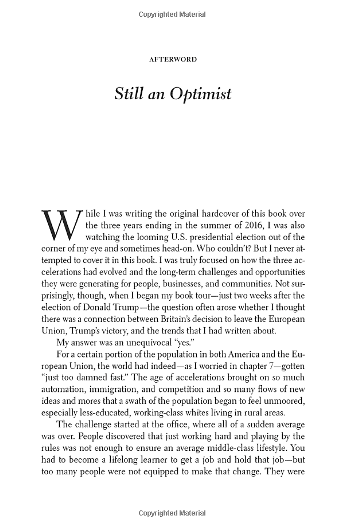 Thank You For Being Late: An Optimist'S Guide To Thriving In The Age Of Accelerations