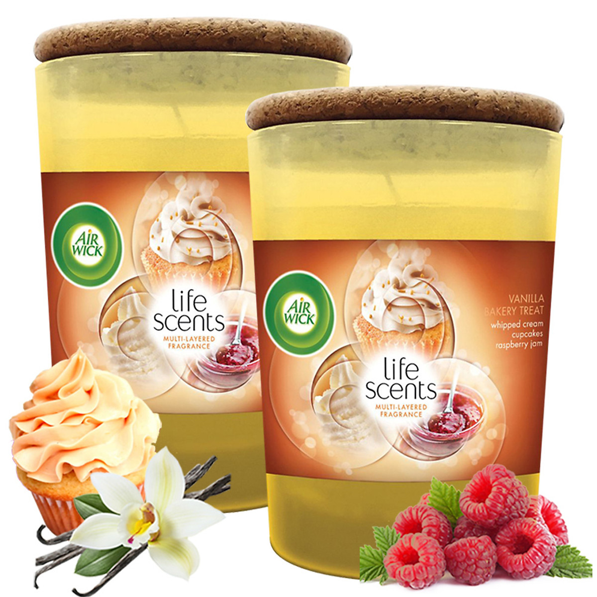Mua Combo 2 ly nến thơm tinh dầu Air Wick Vanilla Bakery Treat 185g