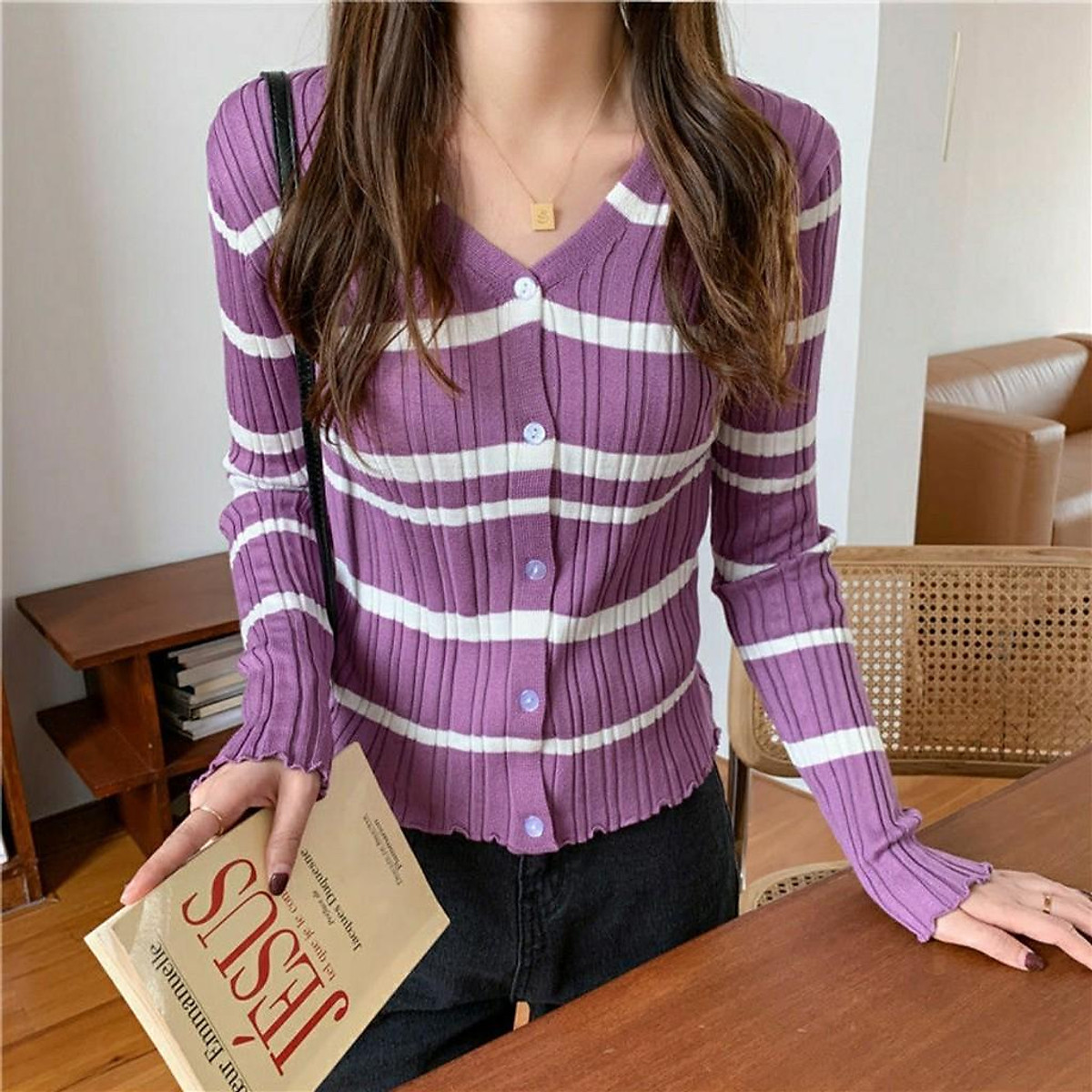 Áo khoác len cardigan cho nữ LS_A488