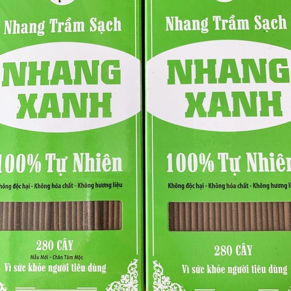 Nhang Xanh Trầm Hương - Cao 20cm Hộp 200 gram