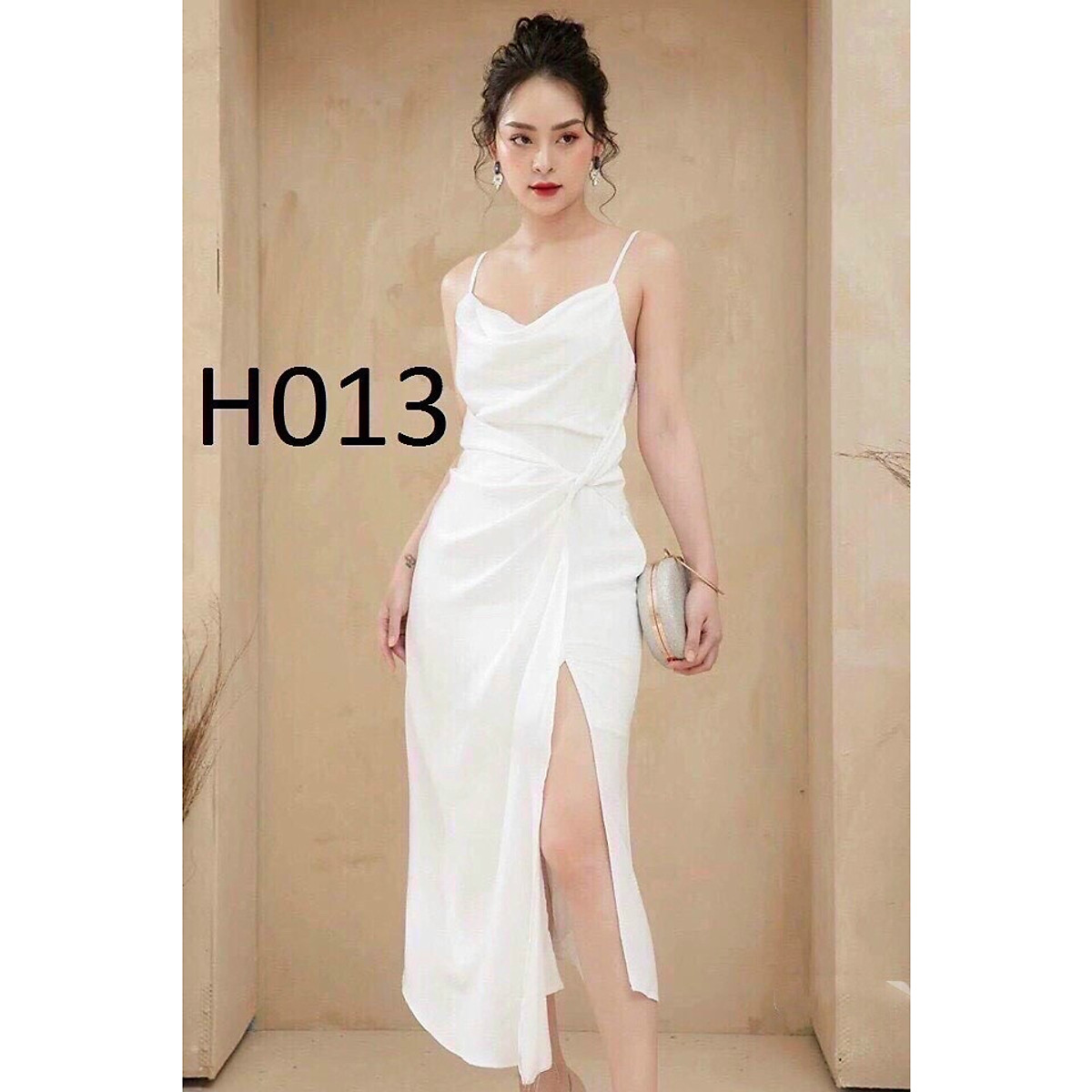 Đầm Ôm Body 2 Dây xẻ Tà sang trọng  Đầm ôm body