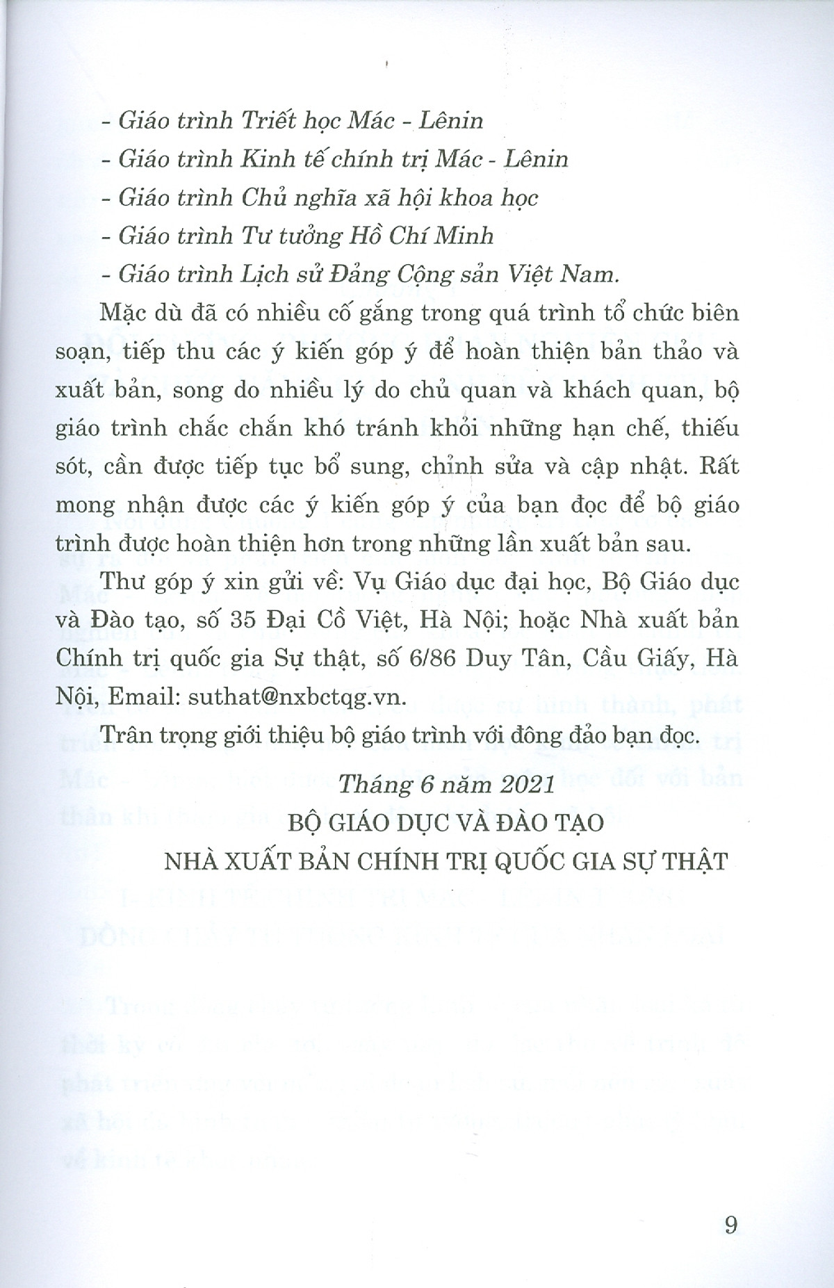 Combo 2 cuốn Giáo Trình Kinh Tế Chính Trị Mác – Lênin + Giáo Trình Tư Tưởng Hồ Chí Minh (Dành Cho Bậc Đại Học HỆ CHUYÊN Lý Luận Chính Trị)