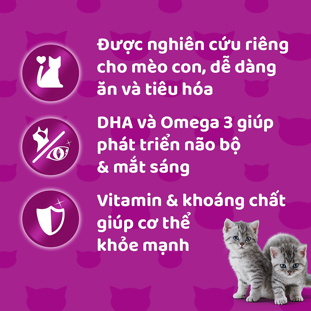 Thức Ăn Cho Mèo Con WHISKAS Junior 2-12 months Vị Cá Thu 80g/Gói