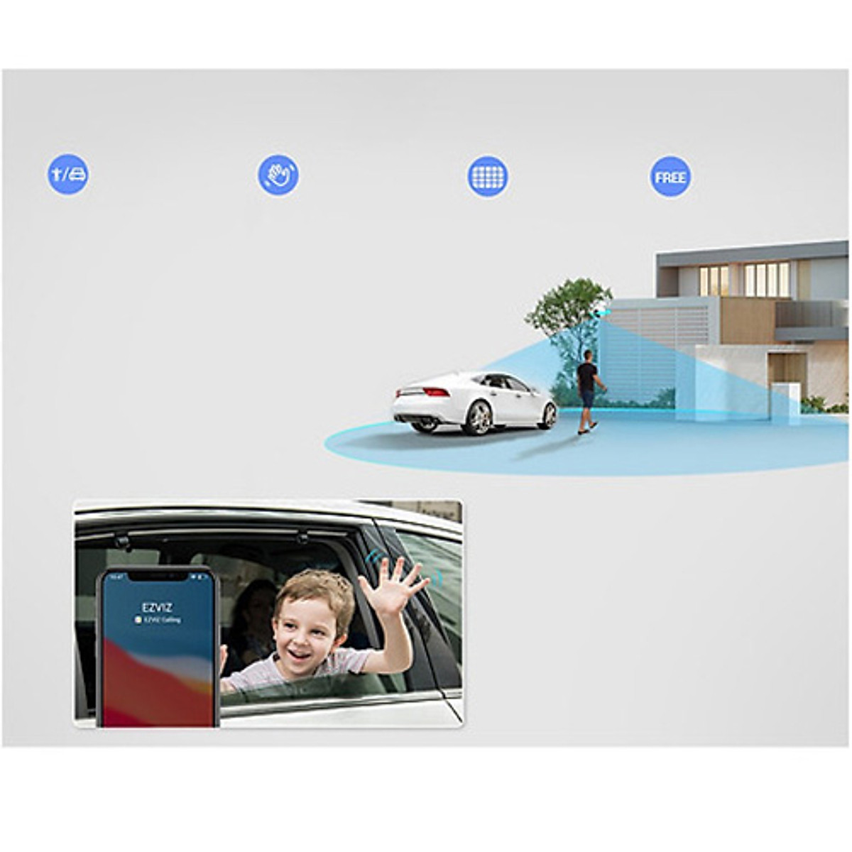 Camera IP WiFi Ngoài Trời EZVIZ H8 3K 5MP - Hàng Chính Hãng