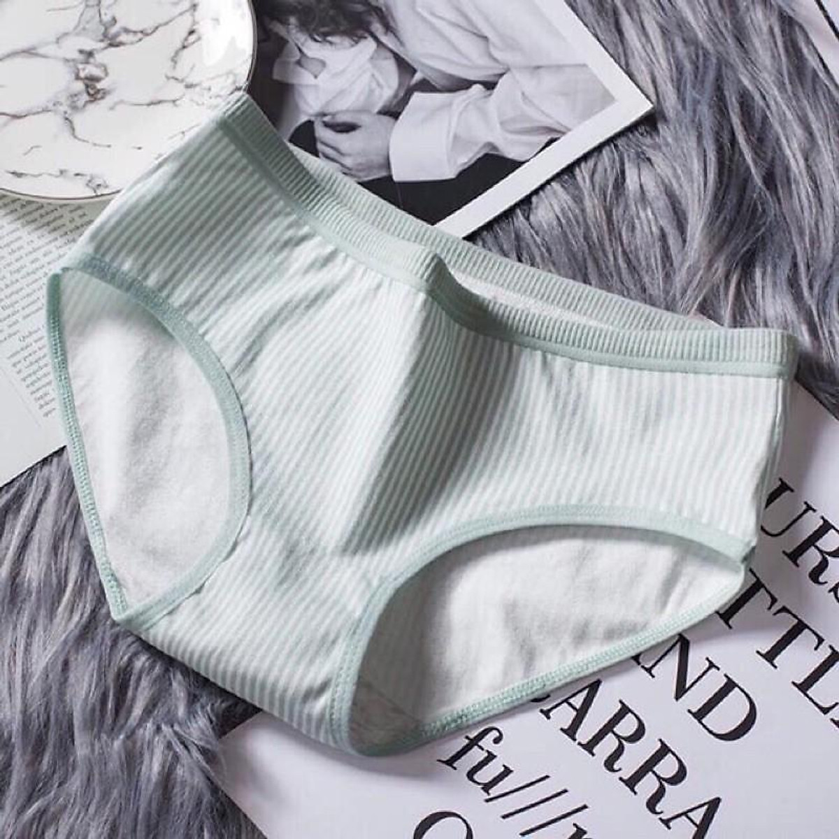 Quần Lót Nữ Cotton Kẻ Sọc Basic 031 Kháng Khuẩn