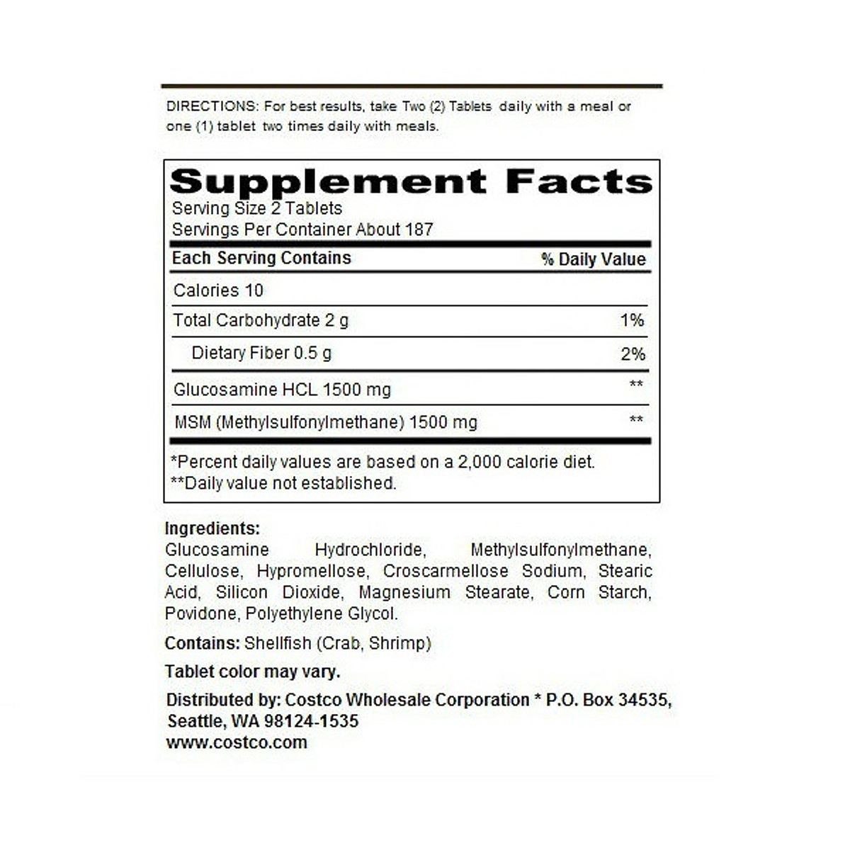 Glucosamine 1500mg Kirkland Signature Mỹ Giảm đau nhức xương khớp, tạo chất nhầy bôi trơn khớp, hỗ trợ vận động linh hoạt hiệu quả - OZ Slim Store