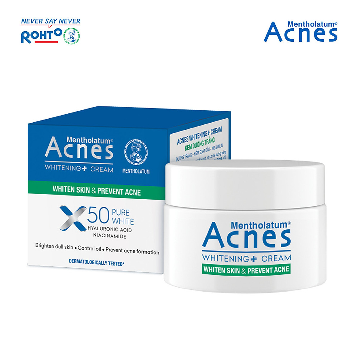 Kem dưỡng trắng da Acnes Whitening+ Cream 50g