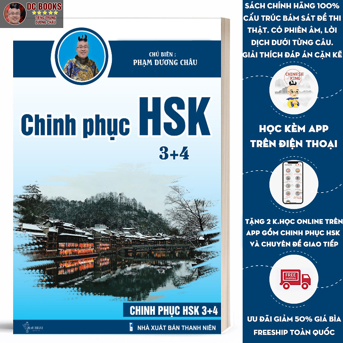 Sách Chinh Phục HSK 34 - Luyện Đề Thi HSK Có Đáp Án - Kèm File Nghe Chuẩn Giọng Người Bản Xứ Và Video Giáo Viên Hướng Dẫn - Phạm Dương Châu