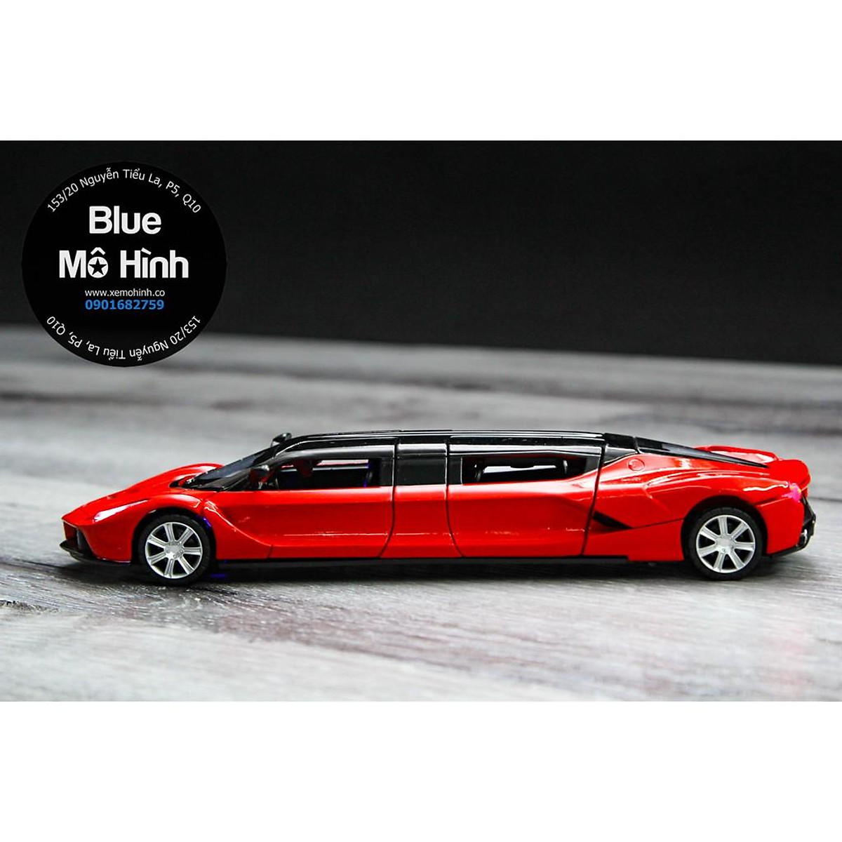 Mô Hình Xe Kim Loại Di Động Màu Đen 124 S600 Limousine Mẫu 205 X 75 X 5Cm