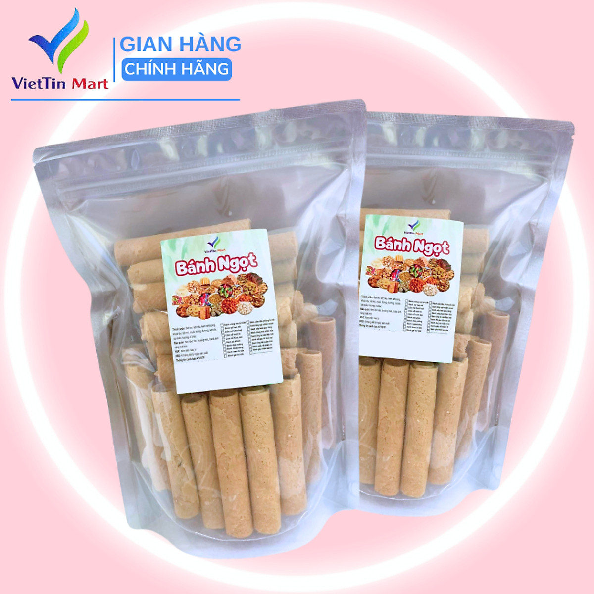 Bánh Ống Mè Cuộn Tròn 500g VIETTIN MART