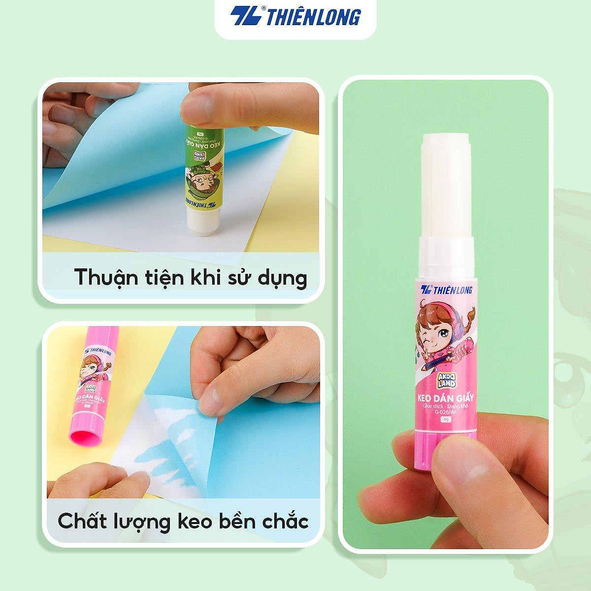 Keo khô - Glue Stick Thiên Long G-026/AK - Nhân vật Akooland thế giới học cụ thần kỳ