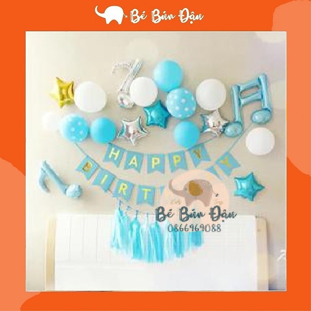 Set Trang Trí Sinh Nhật Cho Bé Trai Bé Gái Mẫu Mới Nhất ComBo Trang Trí