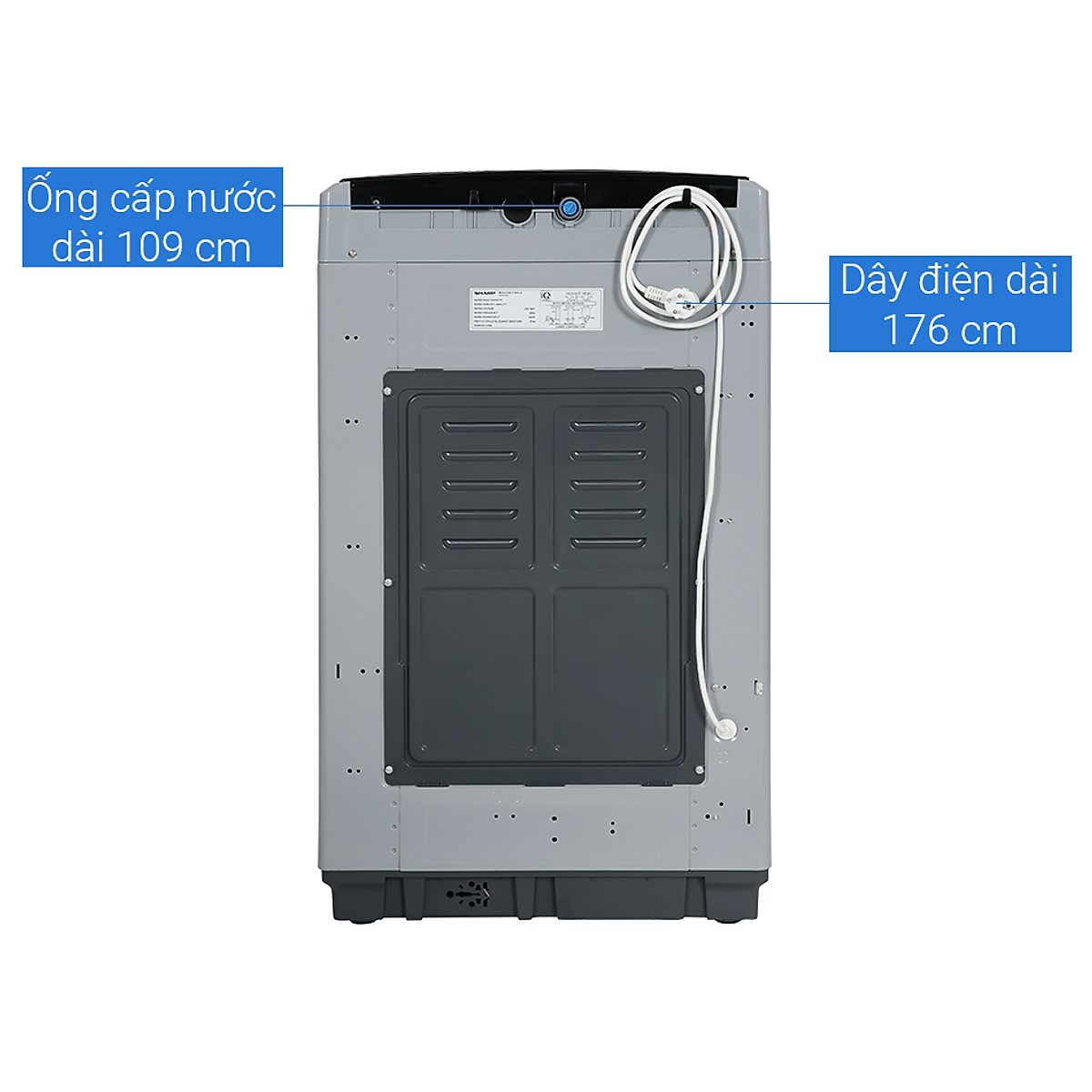 Máy Giặt Sharp Inverter 7.5 Kg ES-Y75HV-S -Hàng chính hãng( Chỉ giao HCM)