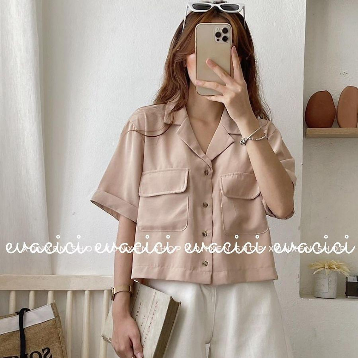 áo sơ mi cộc cổ vest giá tốt Tháng 5 2023  Mua ngay  Shopee Việt Nam