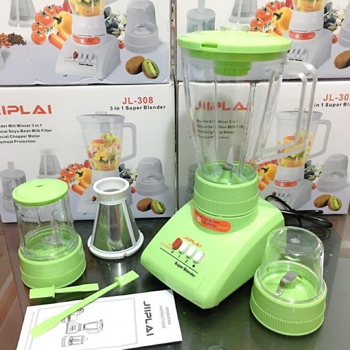 Mua Máy xay sinh tố 3 cối jiiplai THÁI LAN JL 308 -hàng chính hãng | Tiki