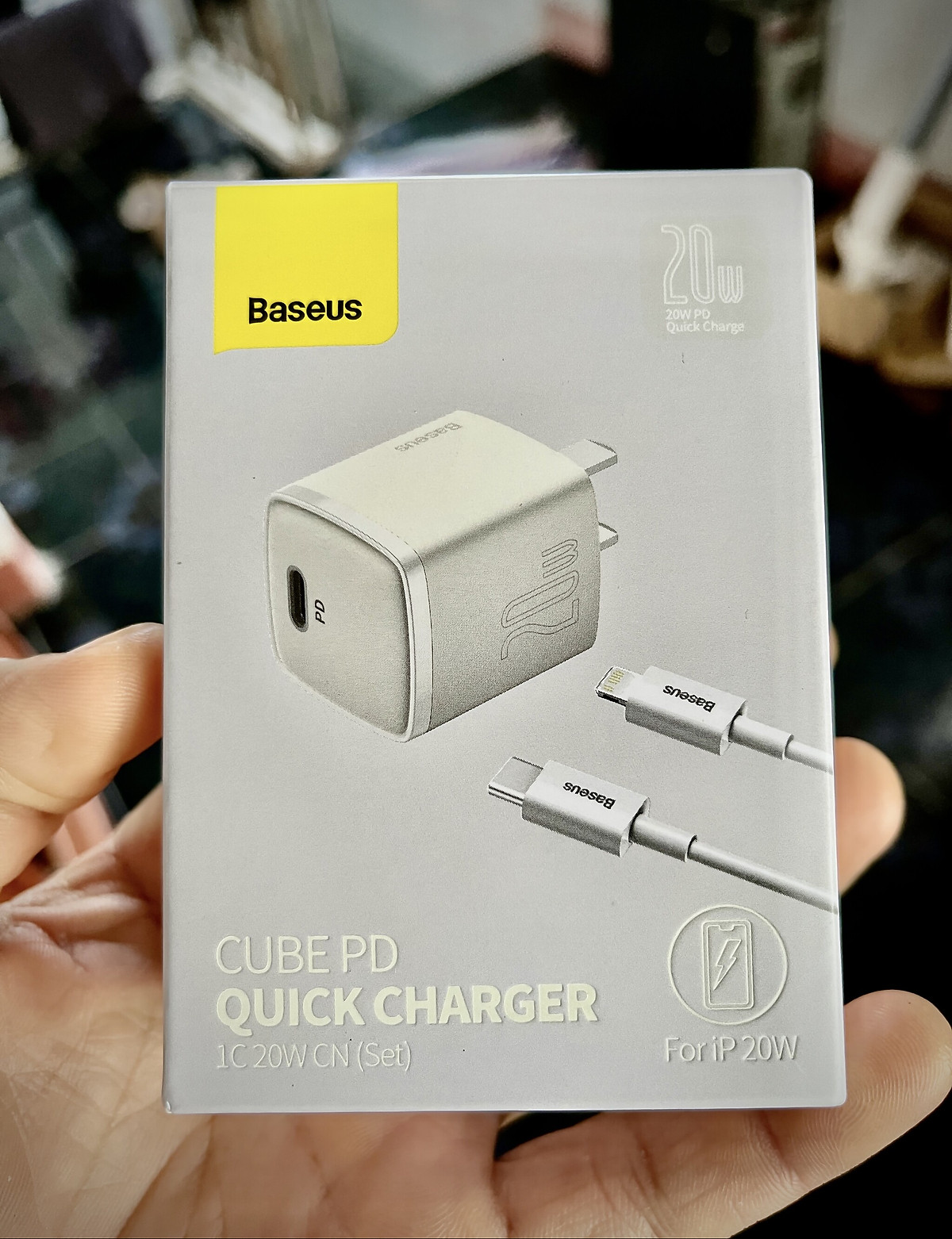 Bộ Cốc sạc và Cáp sạc nhanh Baseus Super Si PD 20W CCCJGCC for iPhone 12 (Hàng chính hãng)