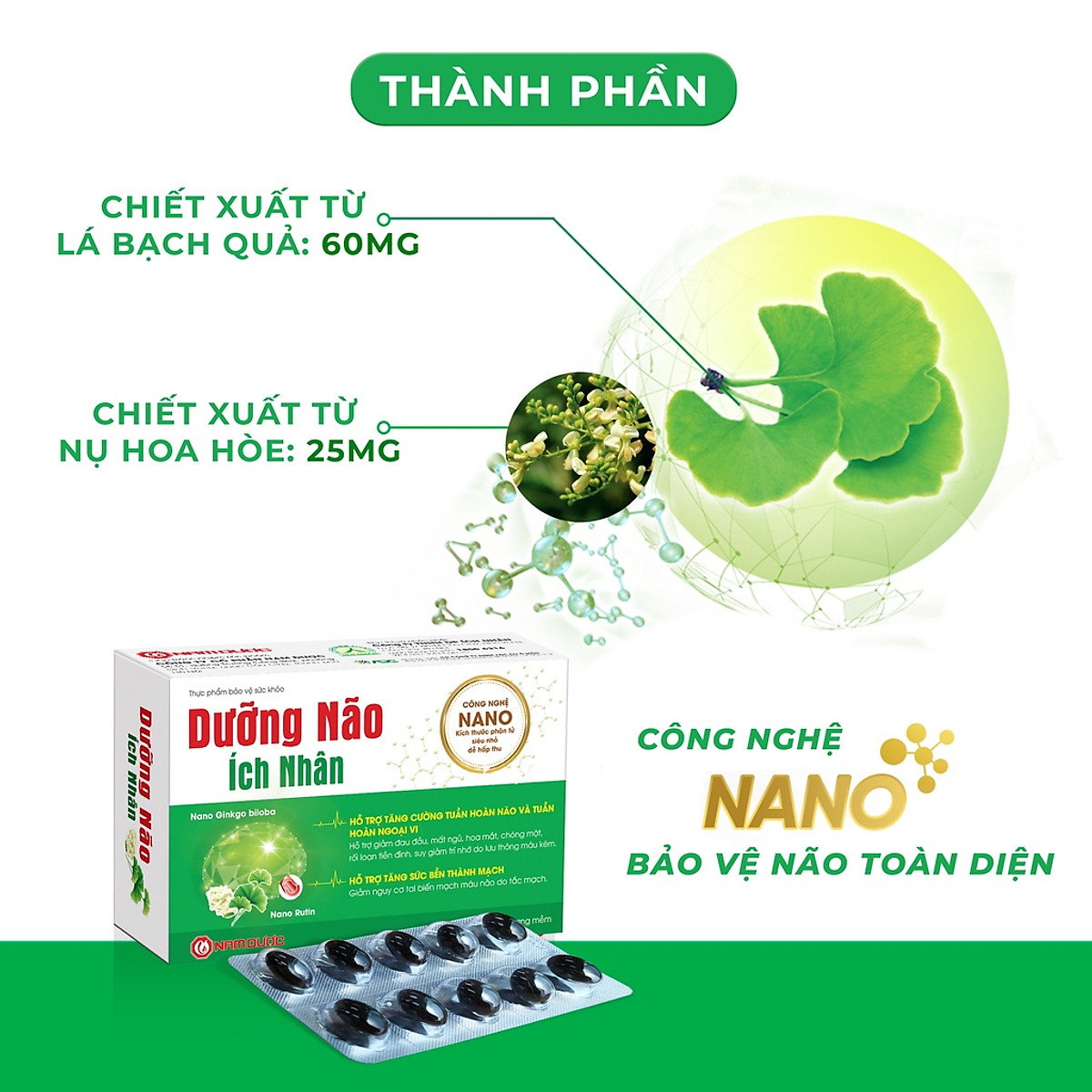 Chính Hãng + FreeShip] Dưỡng Não Ích Nhân, Giảm nguy cơ tai biến ...