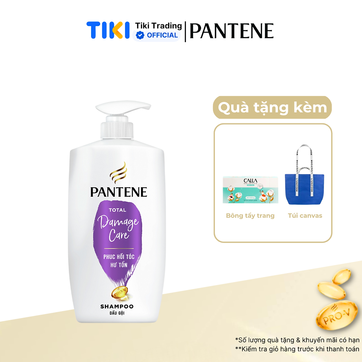 Dầu Gội PANTENE Chai 650ml/900ml/1.2L/1.8L