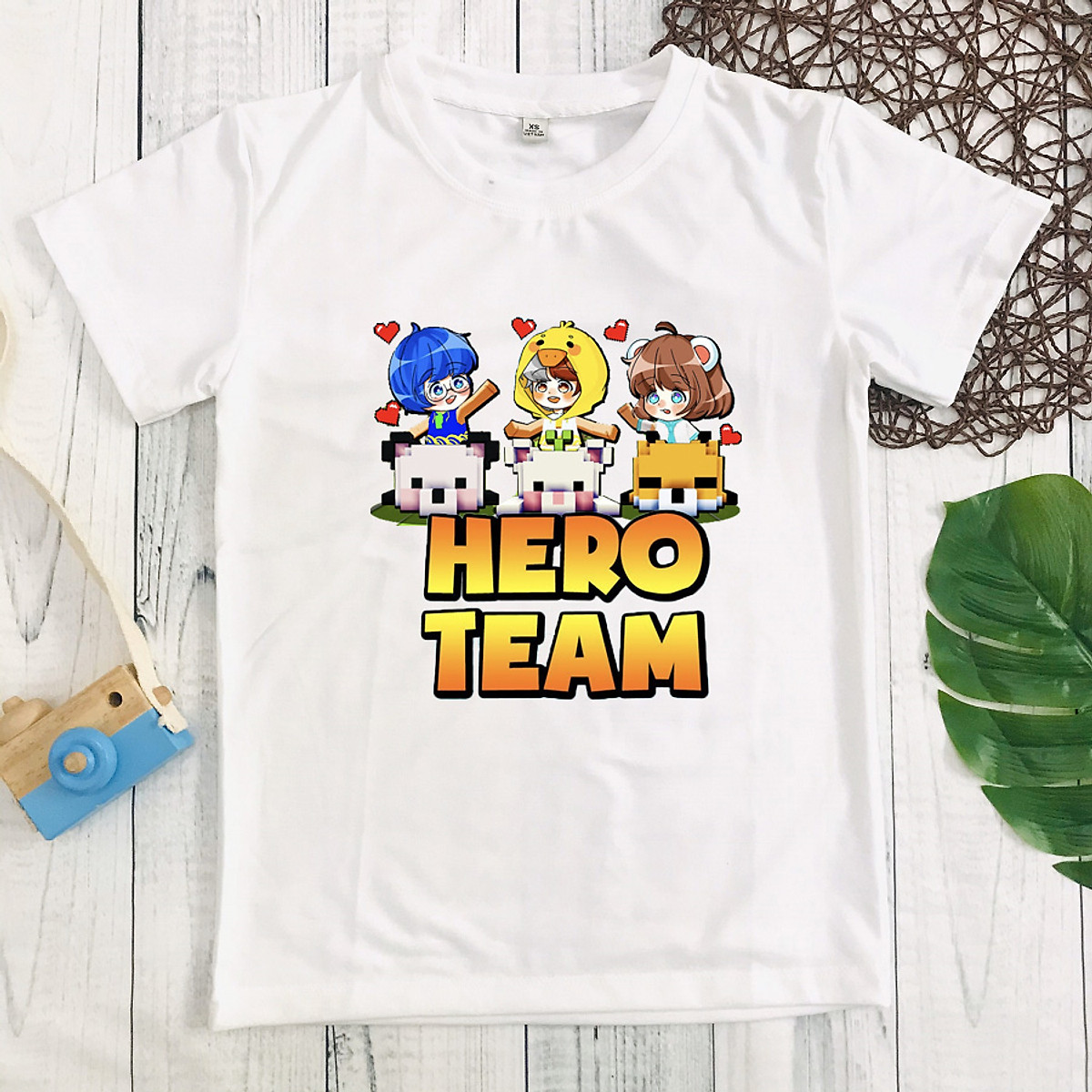 Mua Áo thun trắng in hình Hero Team hot hit cho bé trai và bé gái ...