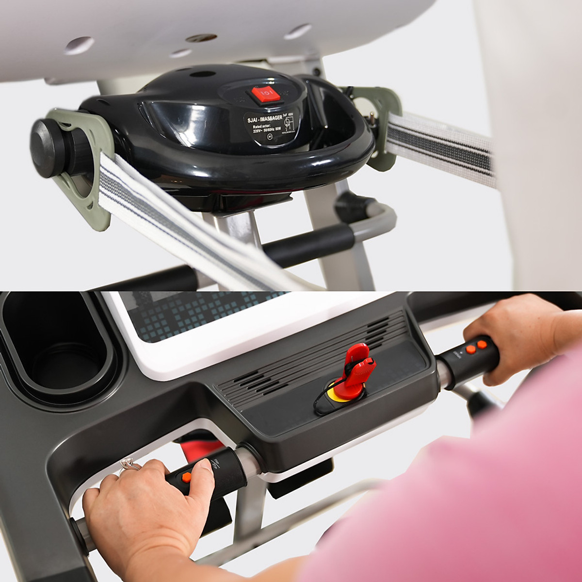 CHỈ GIAO MIỀN NAM| Máy chạy bộ KINGSPORT BK-8000 đa năng, thảm chạy rộng chống trơn, kèm đai massage và thanh gập bụng, cân nặng phù hợp từ dưới 75kg