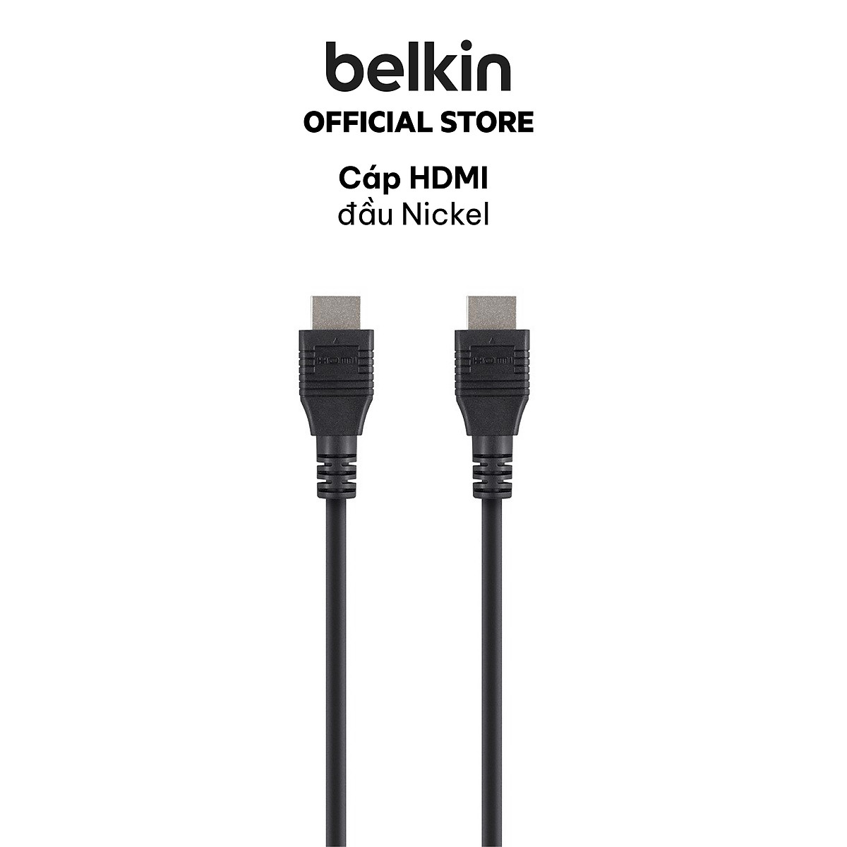 Dây Cáp HDMI Belkin F3Y020bt5M Full HD 1080p, 10.2Gbps (5m) - Hàng Chính Hãng