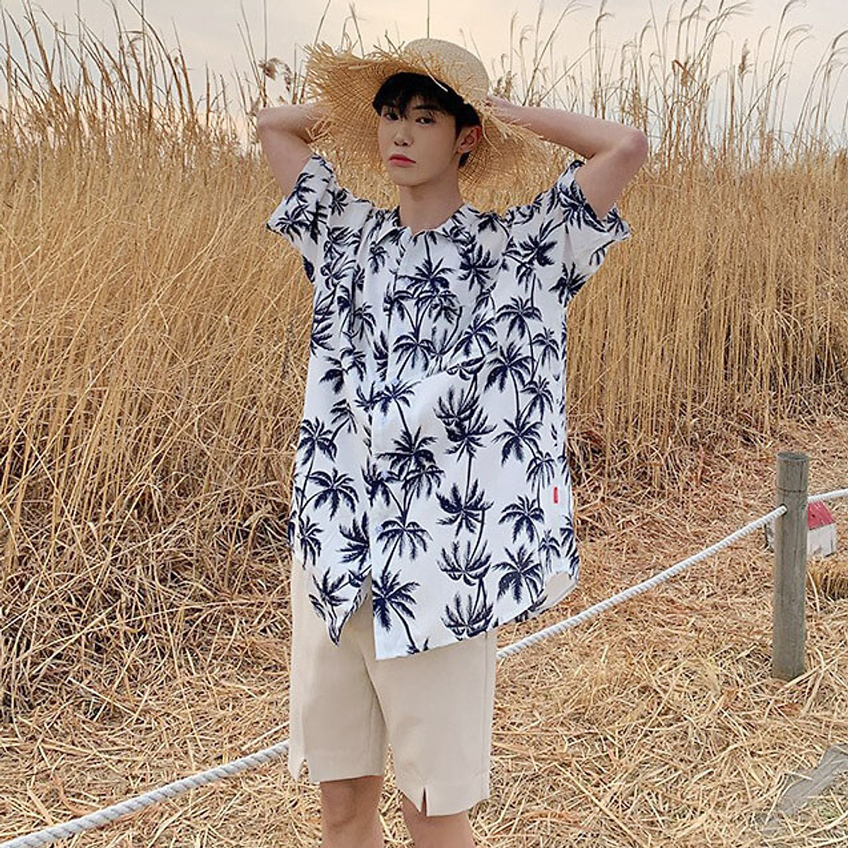 Áo Sơ Mi Đi Biển Seemless Shirt Form Unisex Chất vải xịn mát Áo Sơ Mi Đi Biển Seemless Shirt Form Unisex Chất Vải Xịn Mát