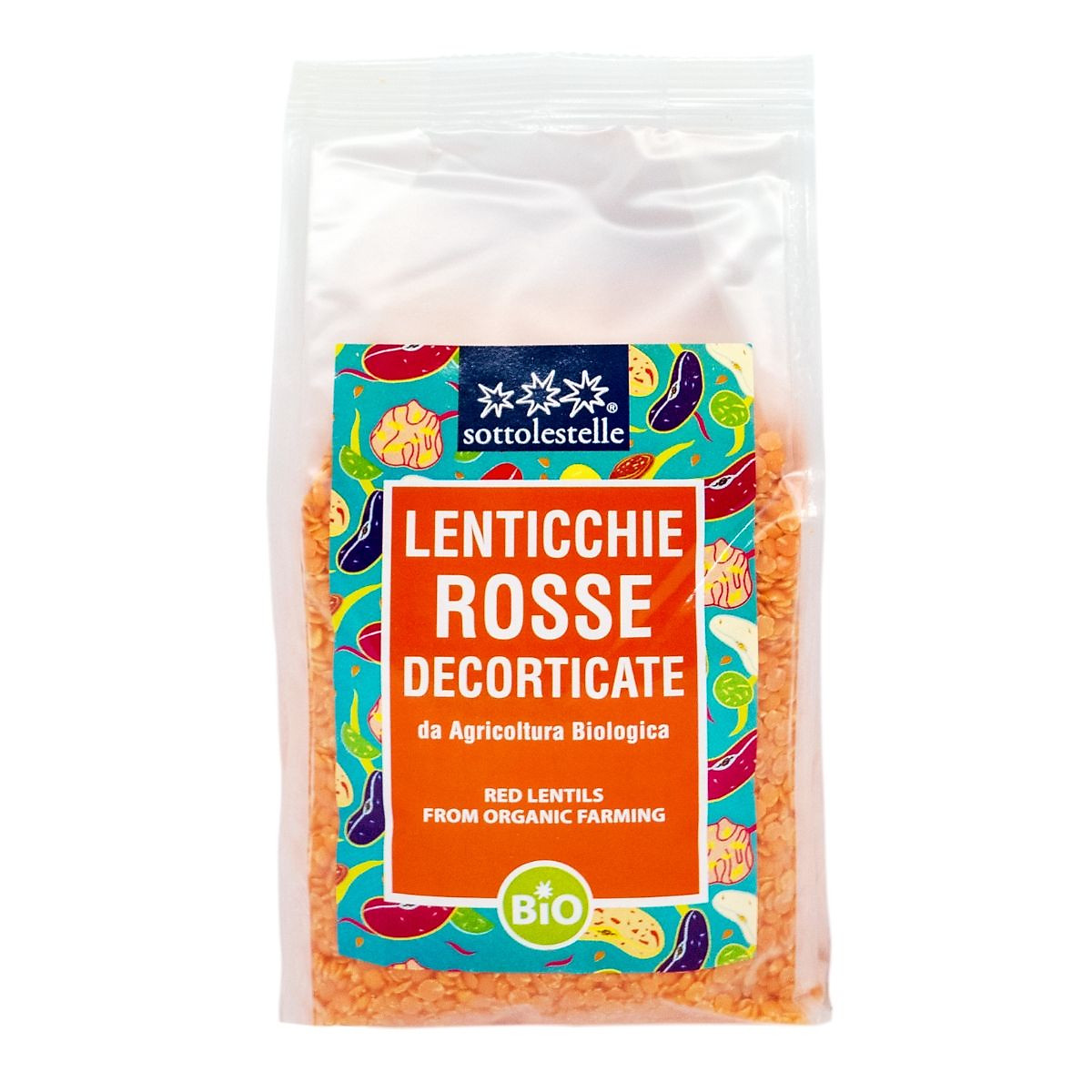 Đậu lăng đỏ hữu cơ Sottolestelle 500g Organic Red Lentils